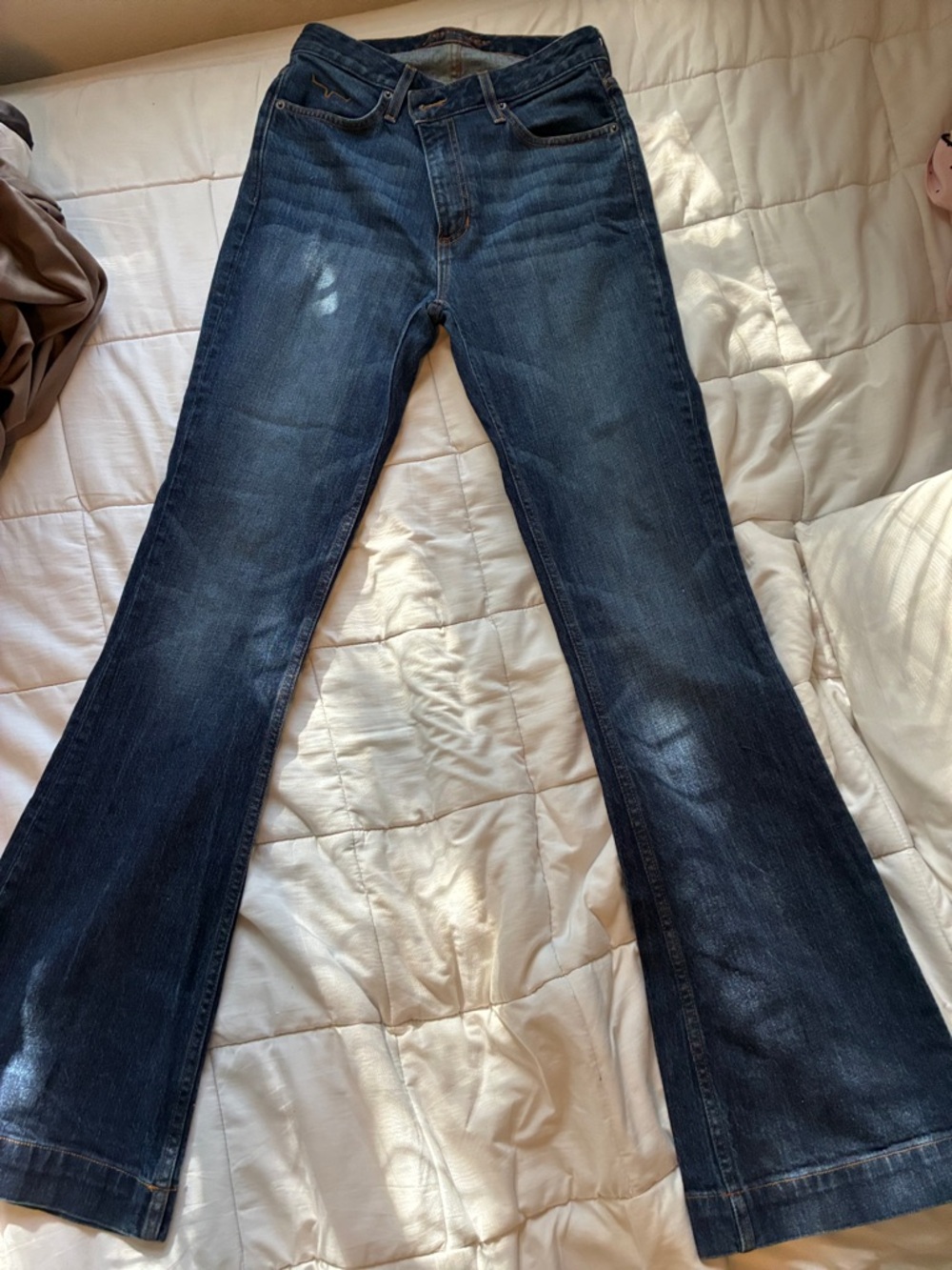 Kimes Ranch Dark Blue Flare Jeans
